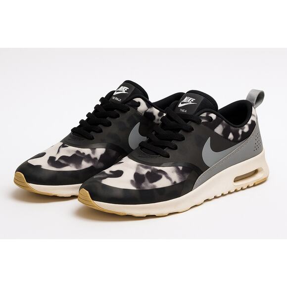 Nike Air Max Thea Camo Sneakers Women’s 7 Black Gray Athletic Running Shoes - Picture 1 of 12
